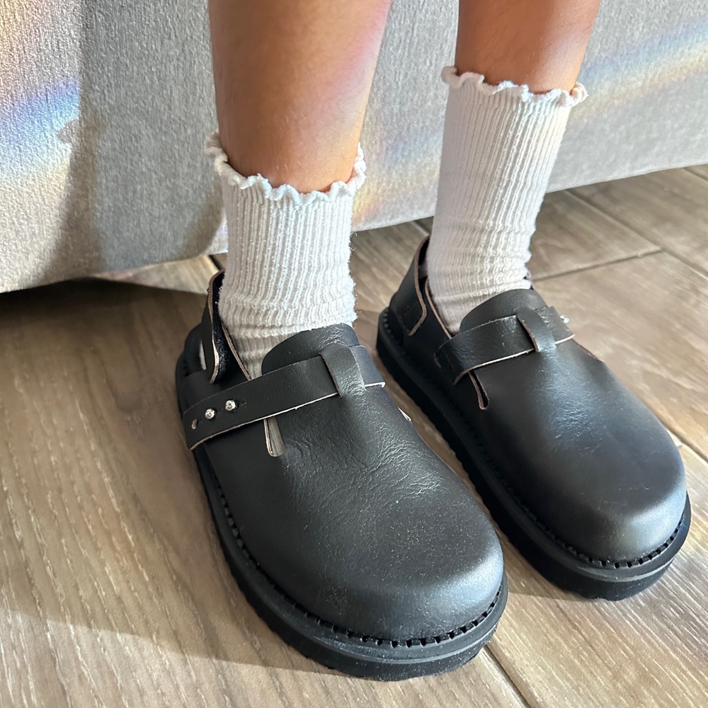 Zara Kids Black Leather Dress Shoes
